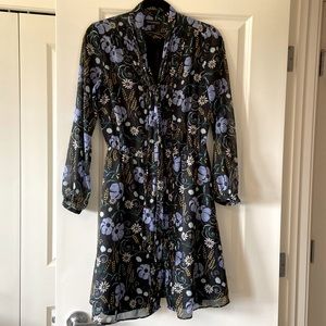 Banana Republic long sleeve floral dress